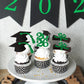 2026 Green Glitter Graduation Cupcake Topper