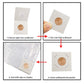 Uncle Paul Coin Flips for Penny,Dime,Lincoln Cent - 50 PCS 20.5mm/0.8inch Cardboard Holders for 2x2 inch Pockets CS07205