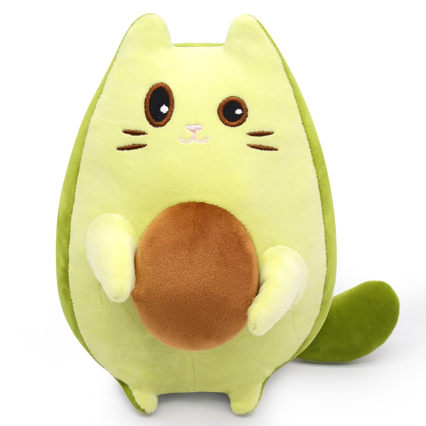 Leokawin Cat Stuffed Animal Avocado Pillow