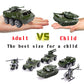 23-Pack Die-Cast Military Vehicles Set - Alloy Metal Army Soldiers, 16-Pack, Playmat, Mini Tank, Helicopter Playset for Kids Boys