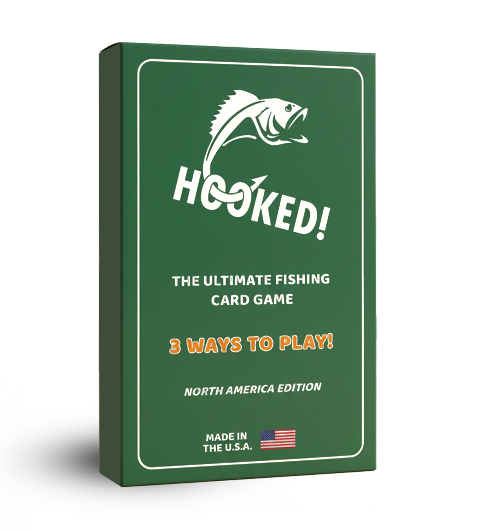 HOOKED! The Ultimate Fishing Card Game - 3 Ways to Play Go Fish, Learn Real Fish Facts - Fun Family Game for Kids & Adults - Great Gift for Anglers