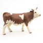 Papo - Realistic Simmental Cow Figure - Ages 3+ - Farm Life Collection - Educational Play Farm Animals - Gift Idea Toy for Girls and Boys