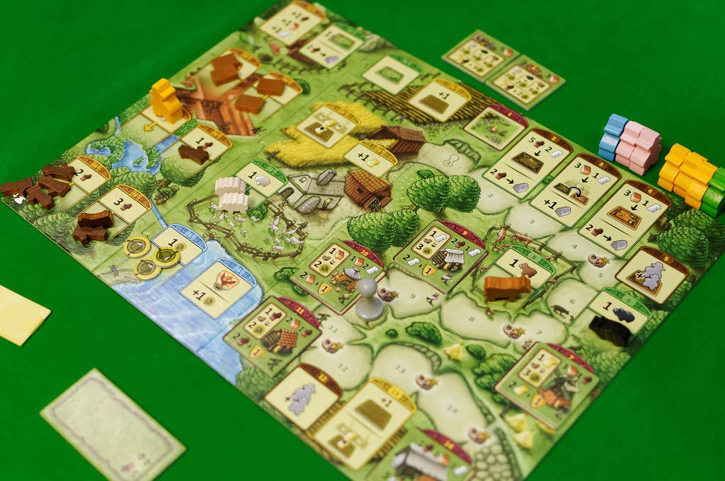 Agricola Board Game Family Edition Strategy Board Game Board Games for Adults and Kids Family Board Game Ages 8 and up 1-4 Players Average Playtime 45