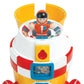 WOW Toys Ronnie the Rocket - Friction Powered Space Rocket with Astronaut & Countdown Sounds | No Batteries, Durable Toddler Toy for Ages 1-5