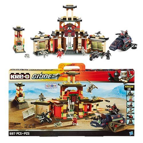 Kre-O G.I. Joe Arashikage Dojo with H.I.S.S. (HISS) Tank, Motorcycle & 6x Kreon Minifigures