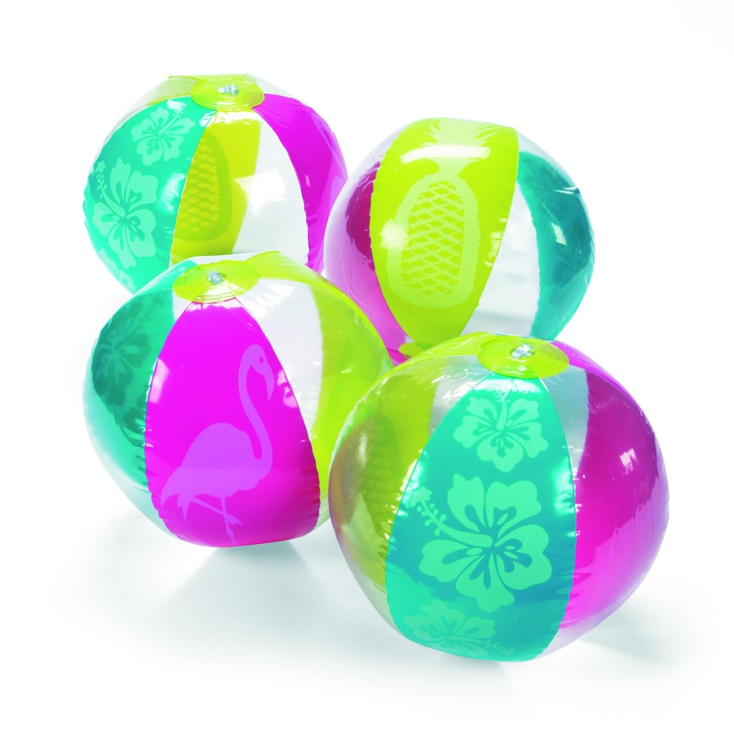 Fun Express Pool Toys Beach Balls, 12 Pack, Kids Ages 4-8