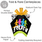 Big Dot of Happiness Set the Pace - Running - Table Decorations - Track, Cross Country or Marathon Party Fold and Flare Centerpieces - 10 Count