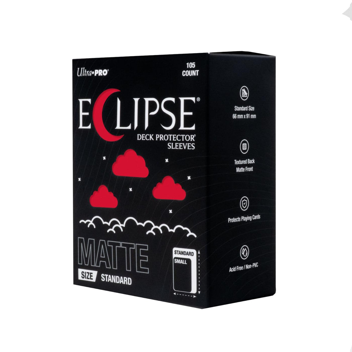ECLIPSE DECK PROTECTORS: APPLE RED MATTE (105CT) BY ULTRA PRO