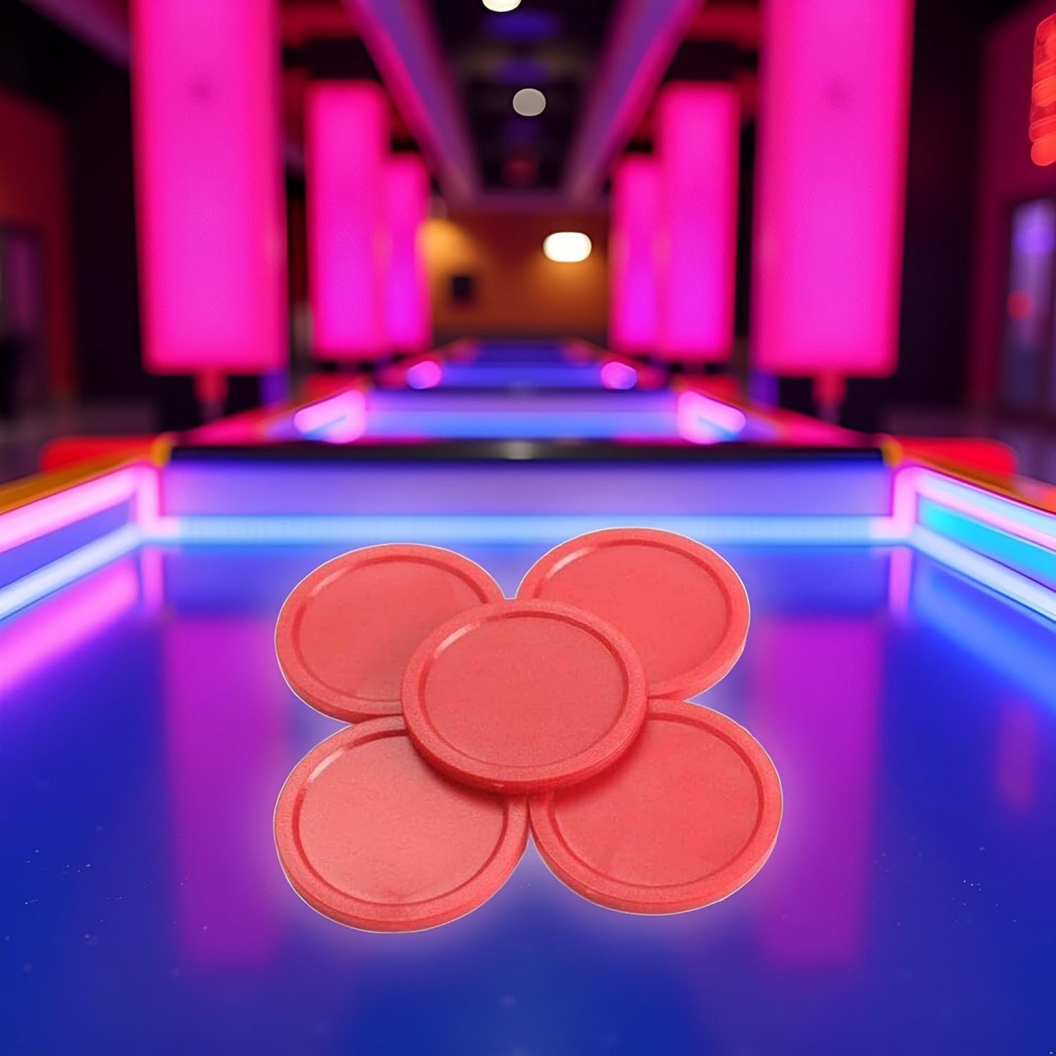 5Pcs Air Hockey Table Pucks, 2-inch, 50mm, for Arcade Tables, Convenient and Attractive Air Hockey Arcade