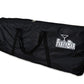 Folding Portable Party Bar w/Patented Multi-Color LED Lights, Prism Graphic, Black Skirt, and Storage Shelf