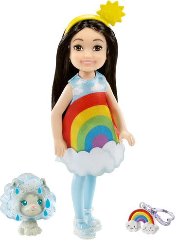 Barbie Chelsea Doll Playset for Girls - 3 Pc Bundle with Mini Chelsea Doll, Imagine Ink Mess Free Coloring Book, Stickers for Kids | Mini Barbie Doll