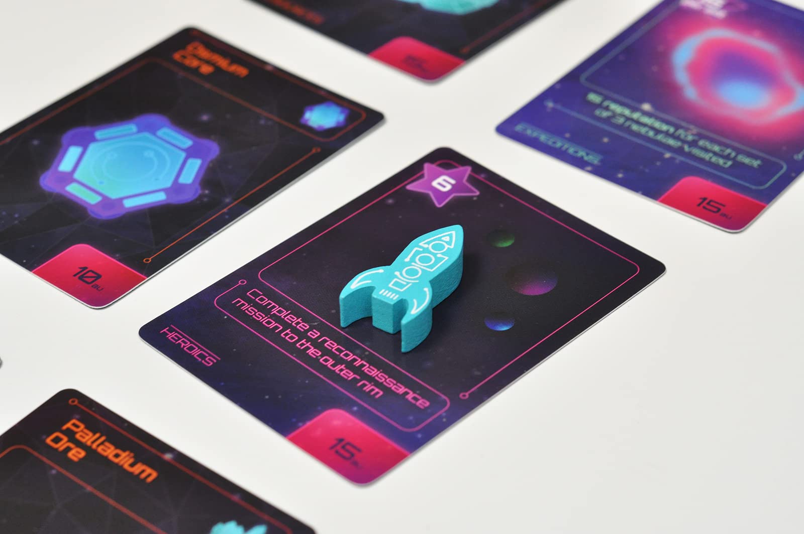 Last Night Games Galaxy Rush | 2 Player Strategic Card Game with Engine Building, Set Collection, Card Drafting and Racing