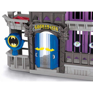 Fisher-Price Imaginext DC Super Friends Gotham City Jail Playset with Batman and Bane Figures for preschool kids ages 3-8 years