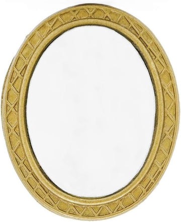 Gold 1/12 Miniature Mirror Dollhouse Decoration Accessories, DIY Doll House Kit
