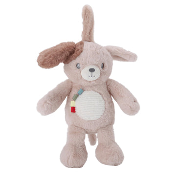 Linzy 10" Light-Up Musical Dog Bedtime Baby Soother - Soft Puppy Plush Stuffed Animal with LED Night Light & Lullaby Music, Birthday Christmas