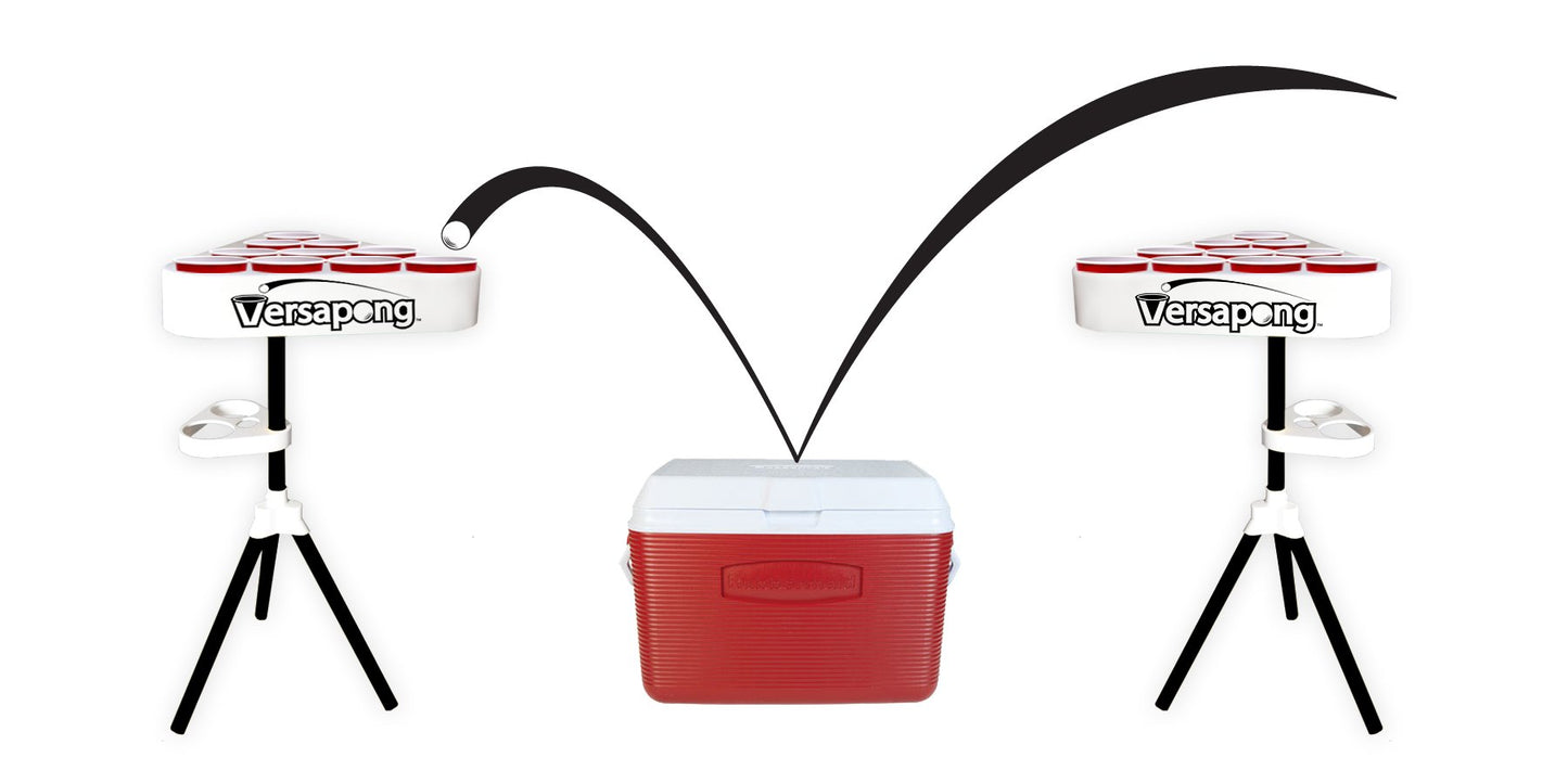 Versapong Portable Beer Pong Table/Tailgate Game with Backpack Carry Case and Balls