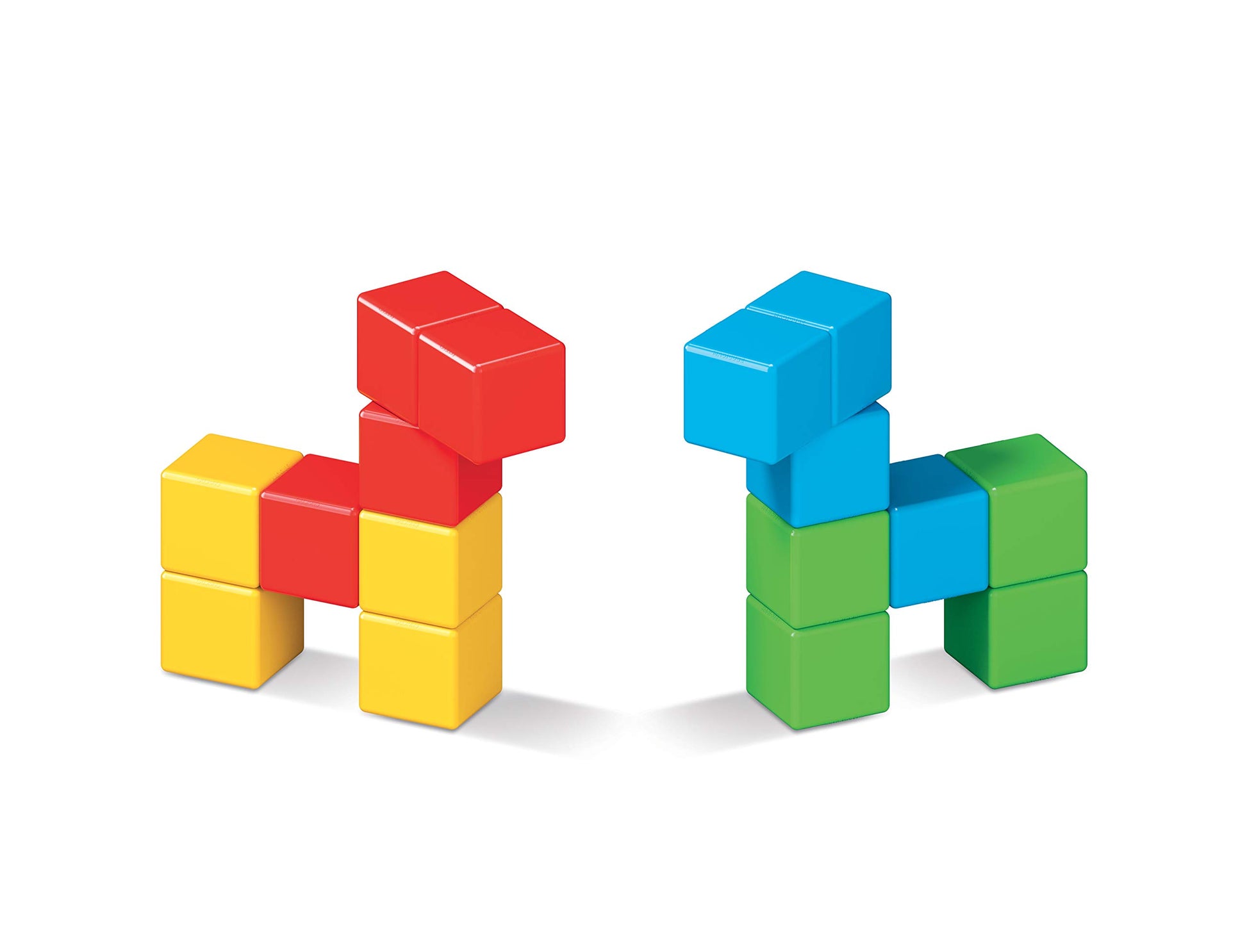 Geomag Magicube - 16 Cubes -Magnetic Construction for Children - Green Collection - 100% Recycled Plastic Educational Toys