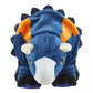 Plush Nasutoceratops Dinosaur Inspired by Jurassic World Dominion ~ Makes Dinosaur Roaring Sound ~ Blue and Orange ~ Approximately 9" Long ~