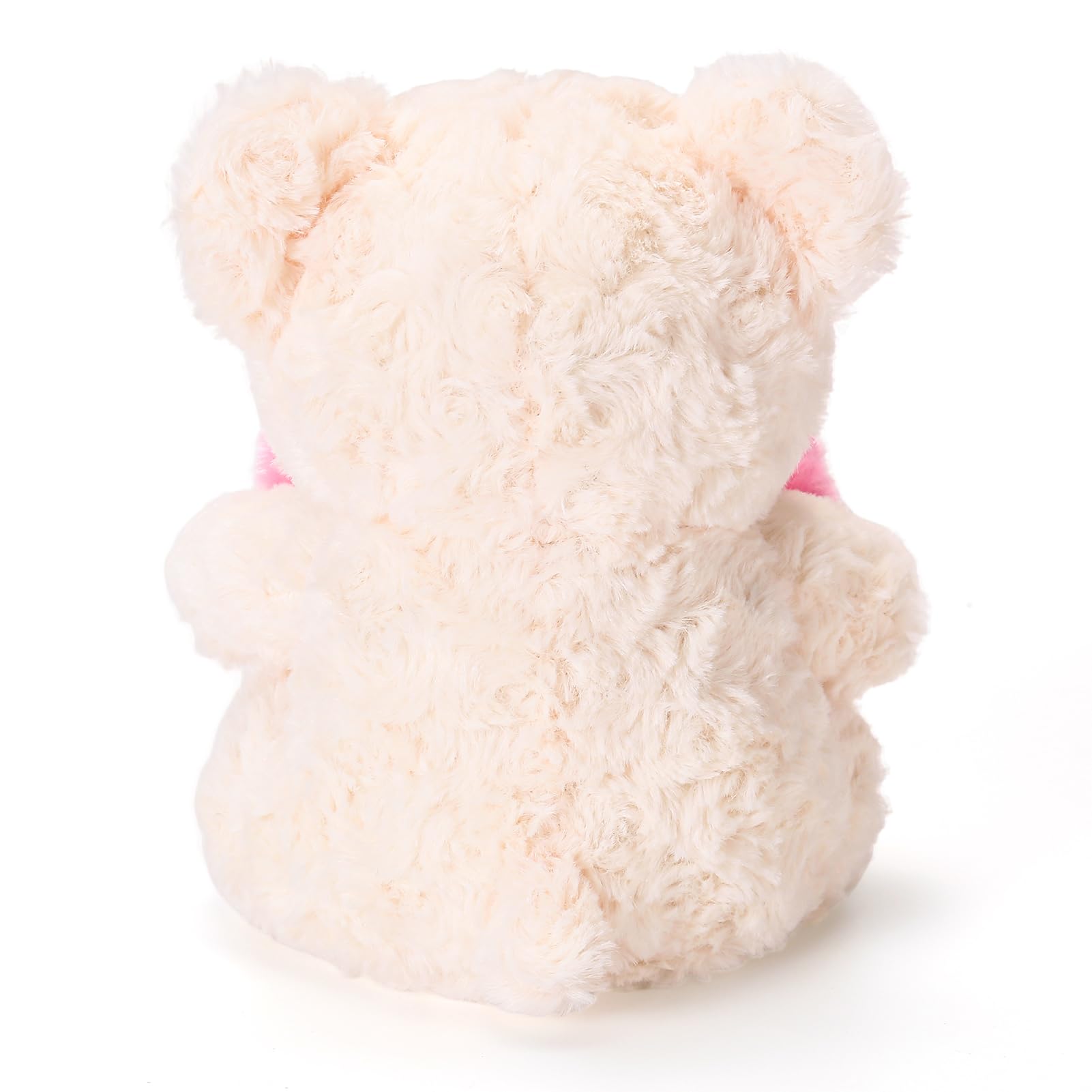 ABEARCAR Cute Teddy Bear Stuffed Animals with Pink Heart for Kids,Soft Teddy Bear Plushies Valentine's Day, for Girlfriend Kids or Mom