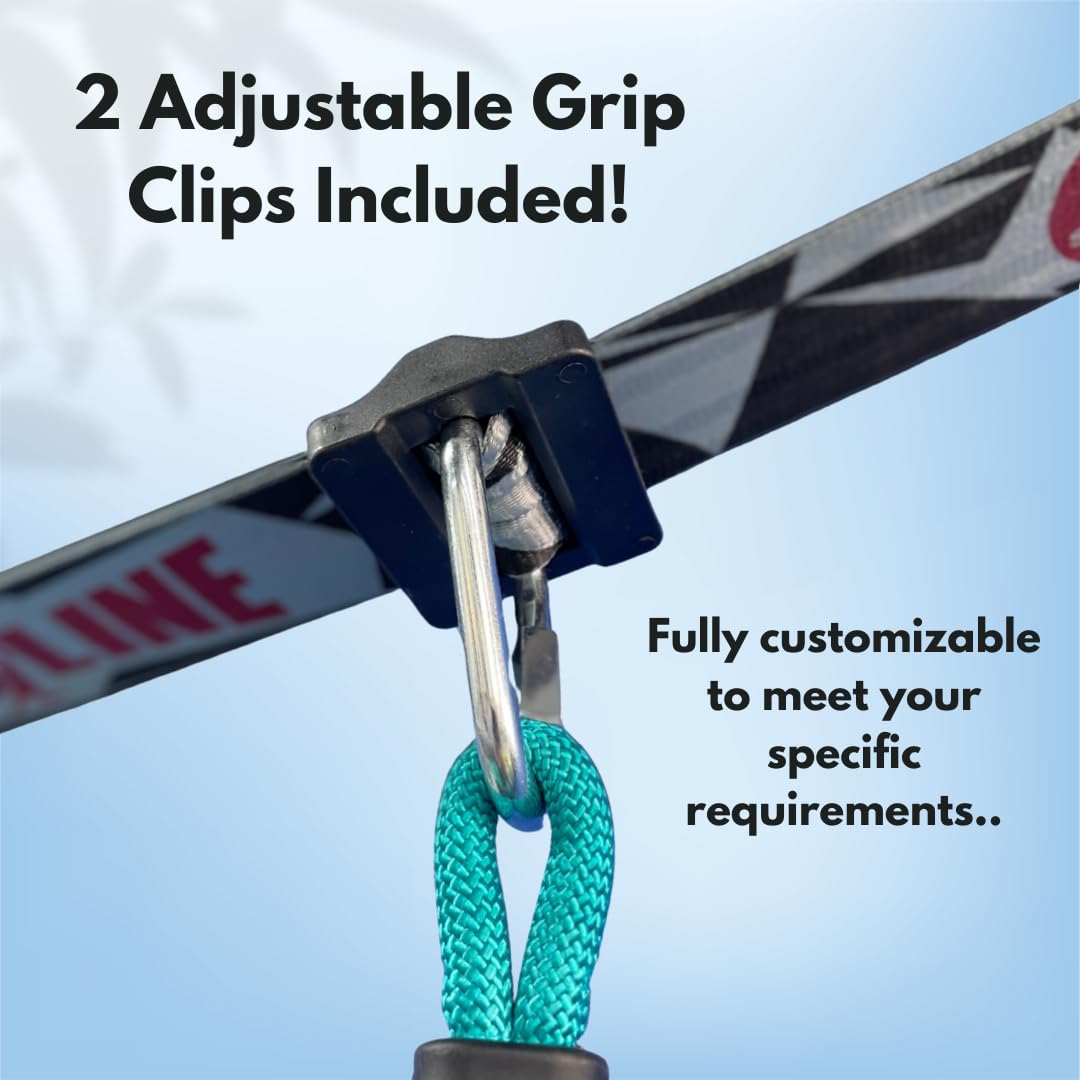 Slackers Ninjaline - 36' Intro Kit - Includes 7 Hanging Attachments - Best Outdoor Ninja Warrior Training Equipment For Kids - Build Your Very Own