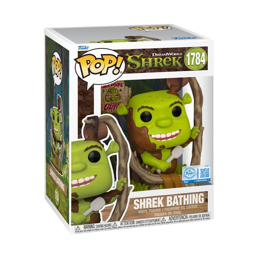 Funko Pop! Movies #1784, Shrek Bathing in Mud, Collectible Vinyl Figure