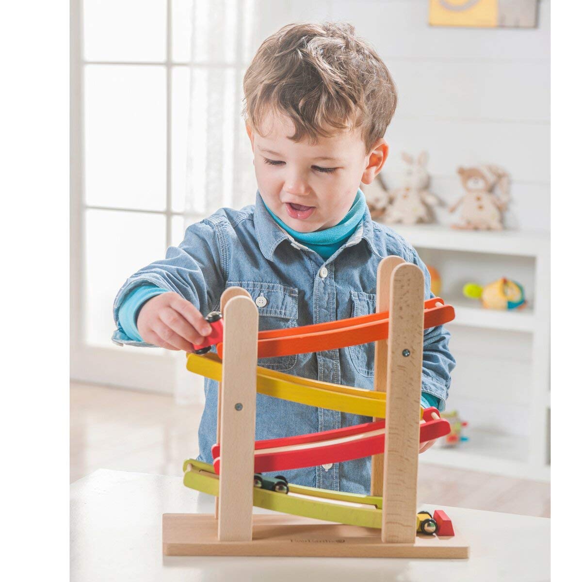 EverEarth Ramp Racer Wooden Race Track for Cars