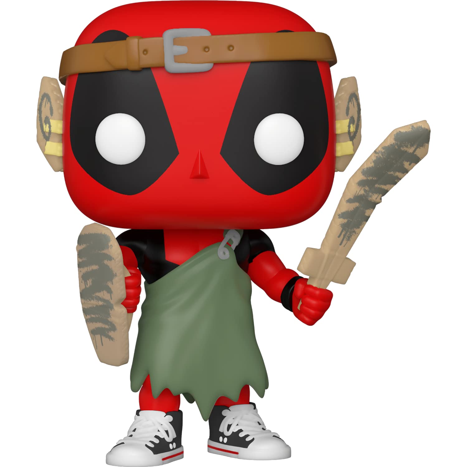 Funko LARP D e a d p o o l : P o p ! Vinyl Figurine Bundle with 1 Compatible 'ToysDiva' Graphic Protector (780-54690 - B)