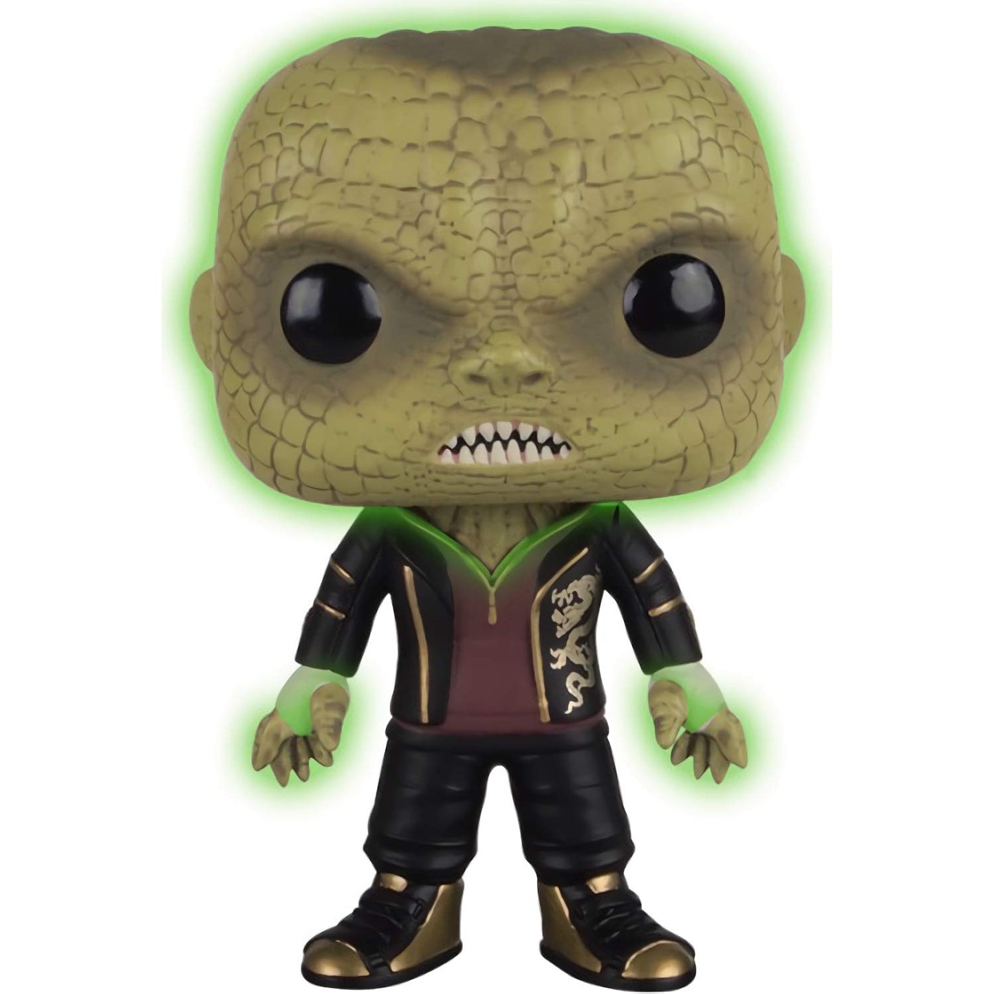 Funko Killer C r o c [Glow-in-Dark] (B&N Exc): P o p ! Heroes Vinyl Figurine Bundle with 1 Compatible 'ToysDiva' Graphic Protector (102-11157 - B)