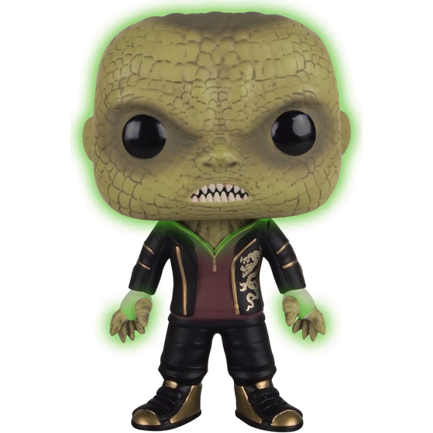 Funko Killer C r o c [Glow-in-Dark] (B&N Exc): P o p ! Heroes Vinyl Figurine Bundle with 1 Compatible 'ToysDiva' Graphic Protector (102-11157 - B)