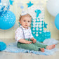 Kaniwati Baby 1st Birthday Party Crown, Pink Birthday Embroidered Party Hat, Blue One Party Hat For Boys (BULE-ONE-CXMZ)