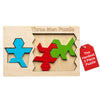 Palmetto Puzzle Works Three Men Wooden Brain Teaser Game Shape Challenge for Ages 14+ Educational Logic Game for Teens Adults STEM Wooden Puzzle Toy
