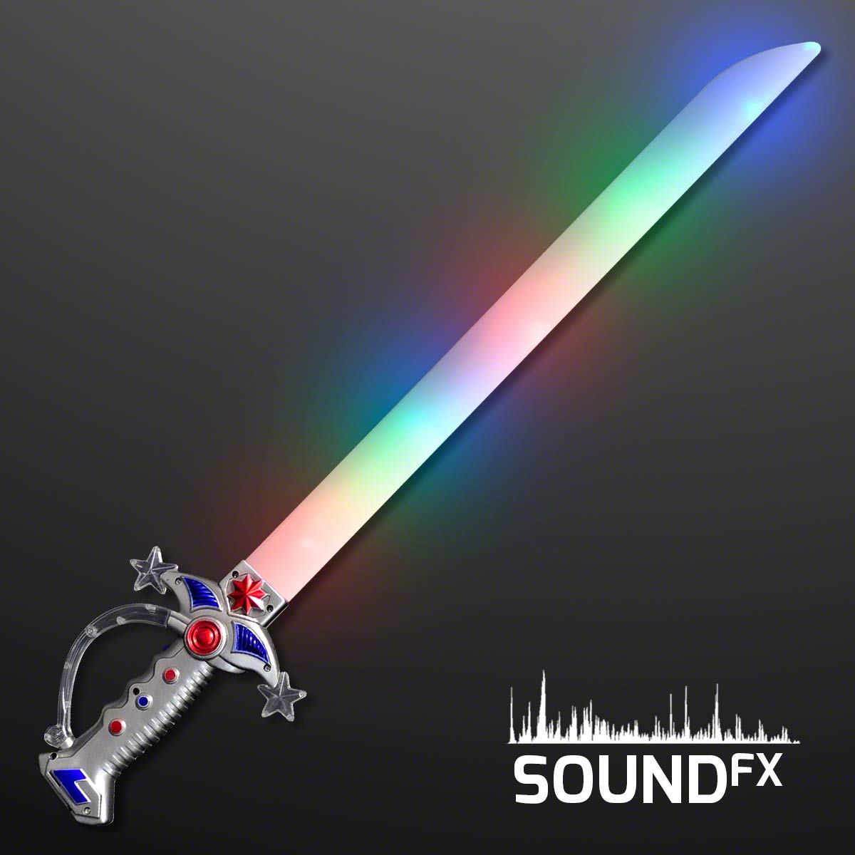FlashingBlinkyLights Swashbuckler Pirate LED Light Up Sword with Battle Sound Effects…