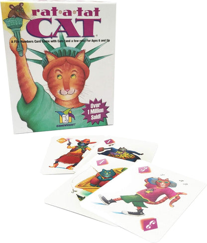 Gamewright Rat?A?Tat Cat Card Game - Family Board Games & Kids Games | Memory & Strategy Game for Kids 6+ | Quick Play Card Game for Family Game