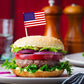 100 Pcs USA American Flag US Toothpick Flags, Cocktail Picks Mini Stick Cupcake Toppers Country Picks Party Decoration Celebration Cocktail Food Bar
