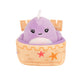 Squishville Mini-Squishmallows Plush Beach Accessory Set - Includes 2-Inch One Sand Castle , One Beach Chair - Irresistibly Soft, Colorful