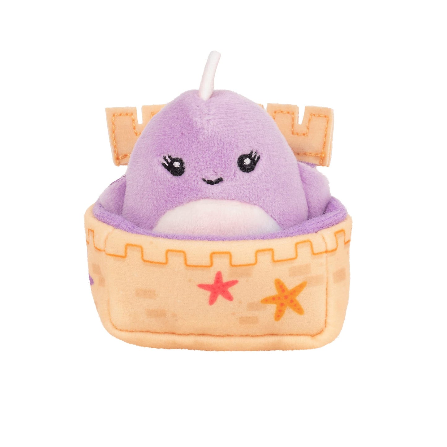 Squishville Mini-Squishmallows Plush Beach Accessory Set - Includes 2-Inch One Sand Castle , One Beach Chair - Irresistibly Soft, Colorful