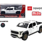 MiJo Exclusives Toyota Tacoma Trailhunter Diecast Model, 1:24 Scale, Black, 2025 (White)