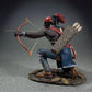 W. Britain American Revolution 16116 Woodland Indian Kneeling Shooting Bow 1:30 Scale Metal