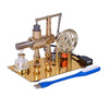 Keetopteep Hot Air Stirling Engine Motor Education Model Electricity Power Generator LED Lights Kit Teaching Stirling Engine Kit for Adults Desktop