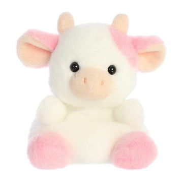 Aurora® Adorable Palm Pals™ Belle Strawberry Cow™ Stuffed Animal - Fun Collectible Plush for Kids and Adult Collectors - Perfect for Decorating Rooms