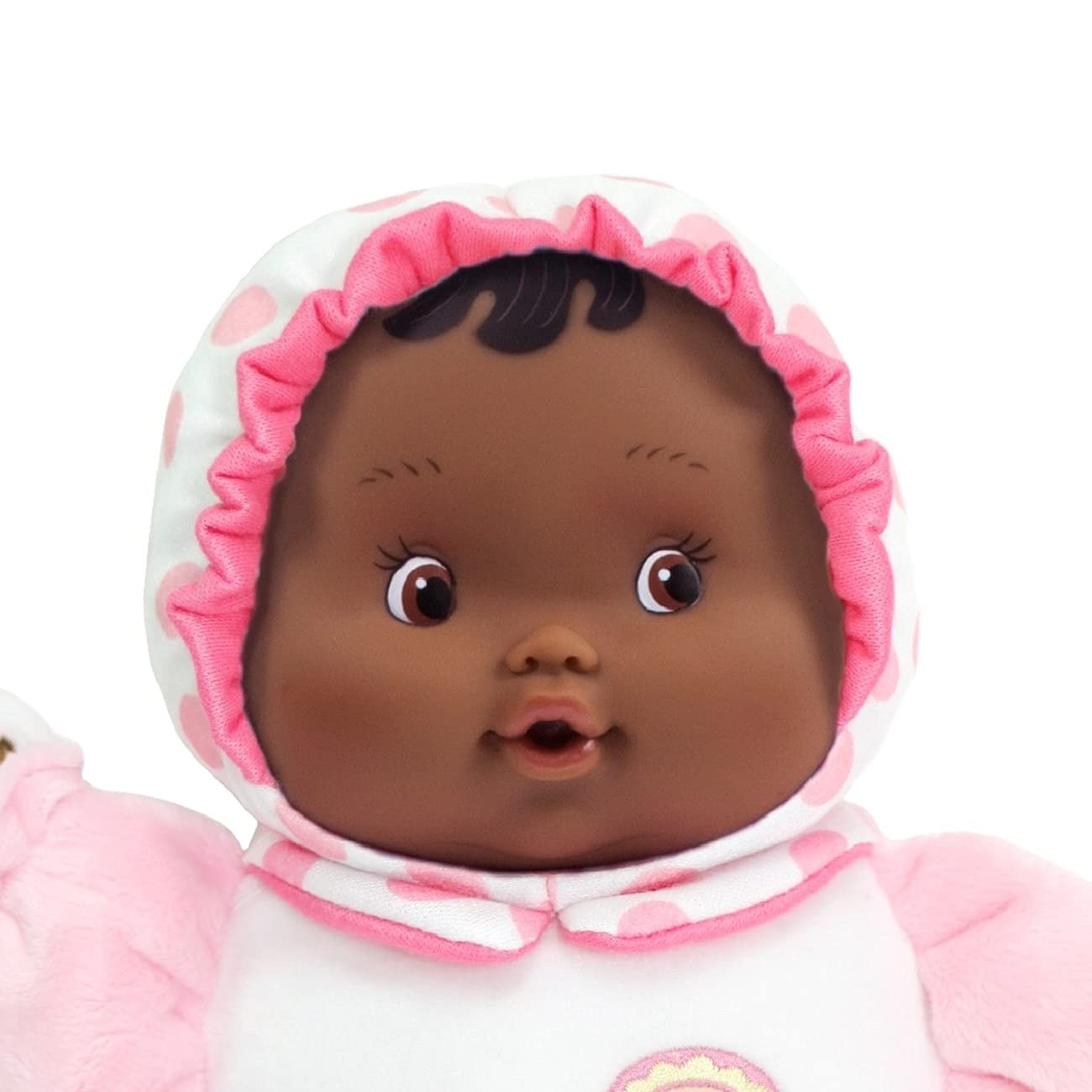 JC Toys Lil’ Hugs Hispanic Pink Soft Body - Your First Baby Doll - Designed by Berenguer - Ages 0+