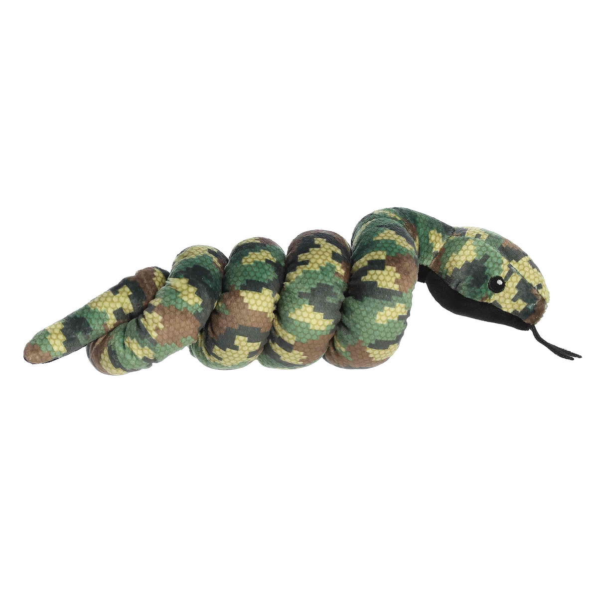 Aurora Wrist Wranglers Stealthy Pixel Snake Playful Stuffed Animal