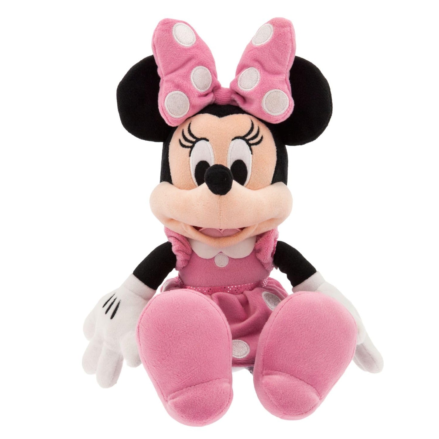 Disney Store Official Minnie Mouse Plush Toy in Pink - 14-Inch Soft Collectible - Timeless Design & Premium Quality - Ideal Gift Lovers - Perfect