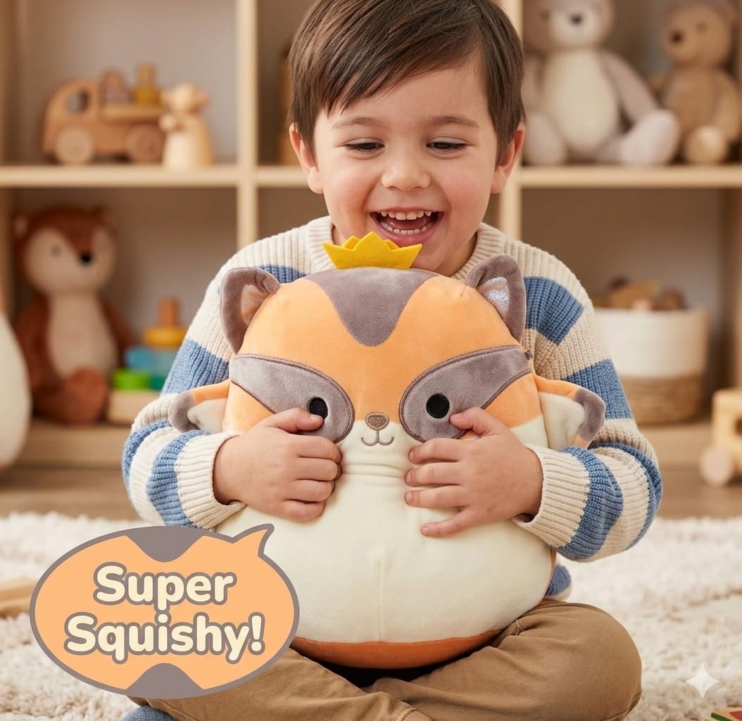 Squishmallows 8" Ziv The Sugar Glider Official Jazwares Plush Ultra-Soft Stuffed Animal, Cute Flying Squirrel Toy, Woodland Collectible, Squishy