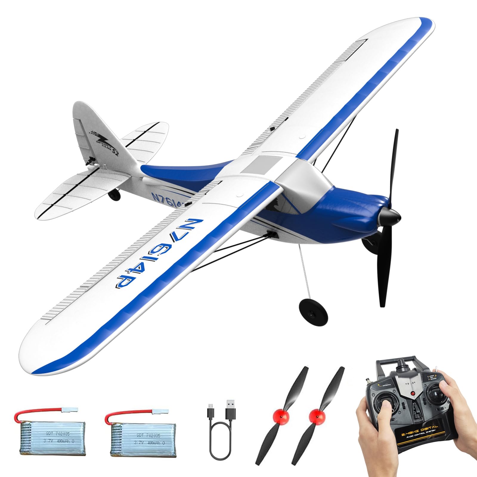 RCSHOBBY RC Plane Sport Cub 500 S2 Remote Control Airplane 4 Channel RTF