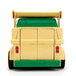 Jada Teenage Mutant Ninja Turtles 1:24 Party Wagon Die-Cast Car & 2.75" Donatello Figure, Toys for Kids and Adults