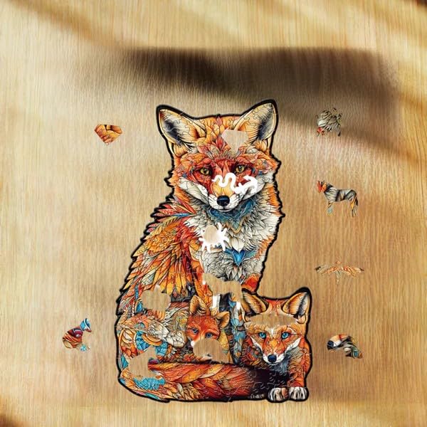 Nestologi Wooden Fox Puzzle for Adult, 150 Pieces