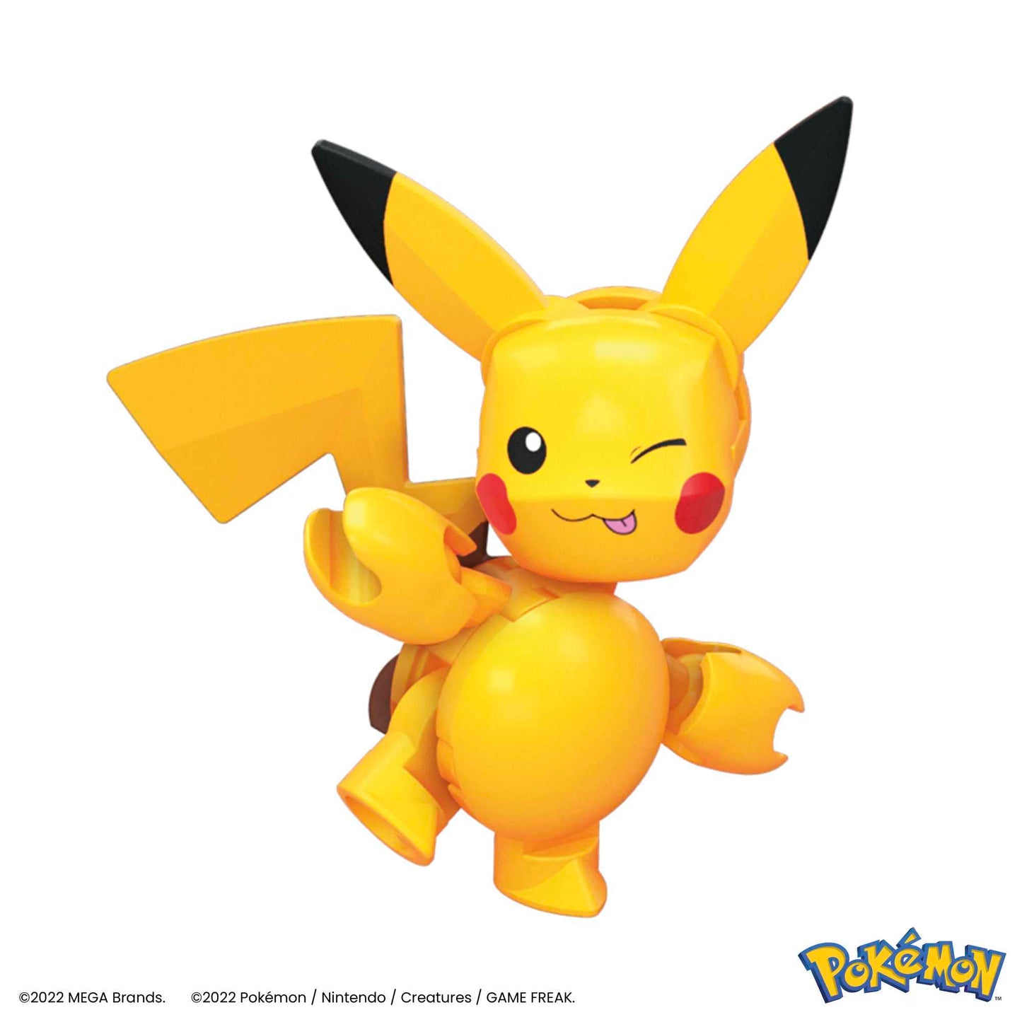 MEGA Pokémon Action Figure Building Toys for Kids, Pikachu Evolution Set with 159 Pieces, 3 Poseable Characters, 8 Year Old Gift Idea