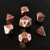 Bescon Heavy Duty Old Bronze Solid Metal Dice Set, Ancient Metallic Polyhedral D&D RPG Game Dice 7pcs Set