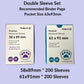 MEOWCAFE Premium Card Sleeves Double Set, 200 KPop Inner & Outer Sleeves, 400 Total